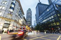 Street in City of London in the evening, London, UK (KTC3476)